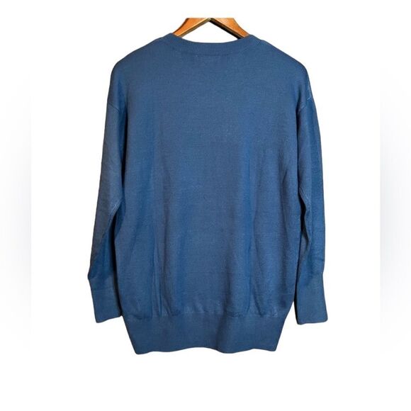 Isaac mizrahi blue crew neck sweater. - Picture 11 of 11